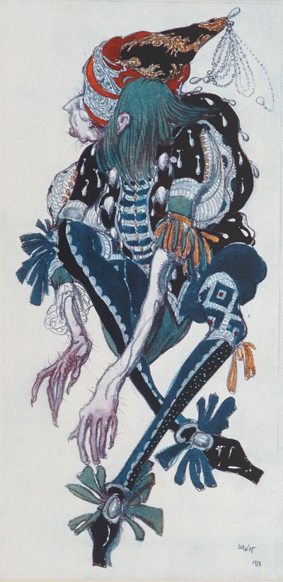 Costume pour le Page de la méchante fée Carabosse, de La Belle au bois dormant, 1918 - Leon Bakst